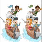 „Pirátske“ puzzle: nájdite 7 rozdielov za 21 sekúnd.