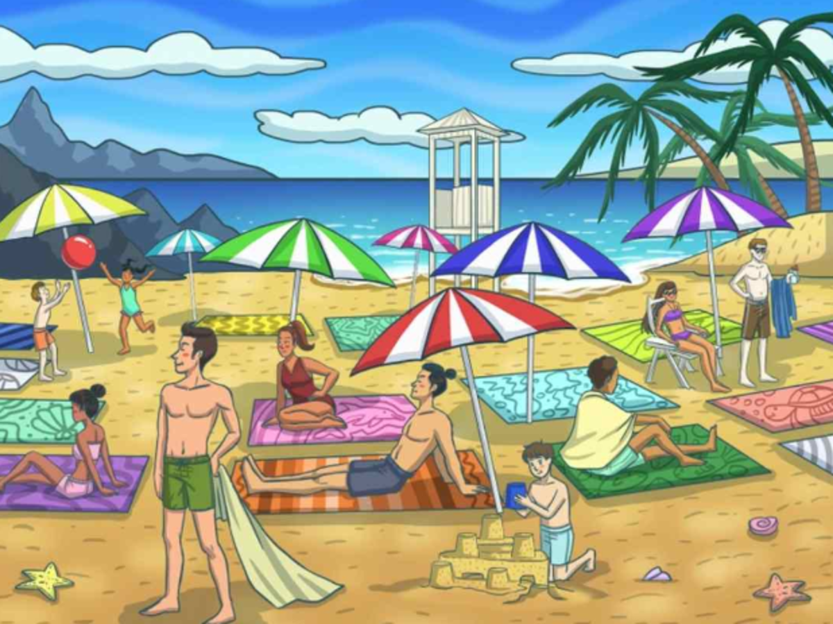 Pokúste sa nájsť delfína za niekoľko sekúnd na hádanke / Bright Side drawing